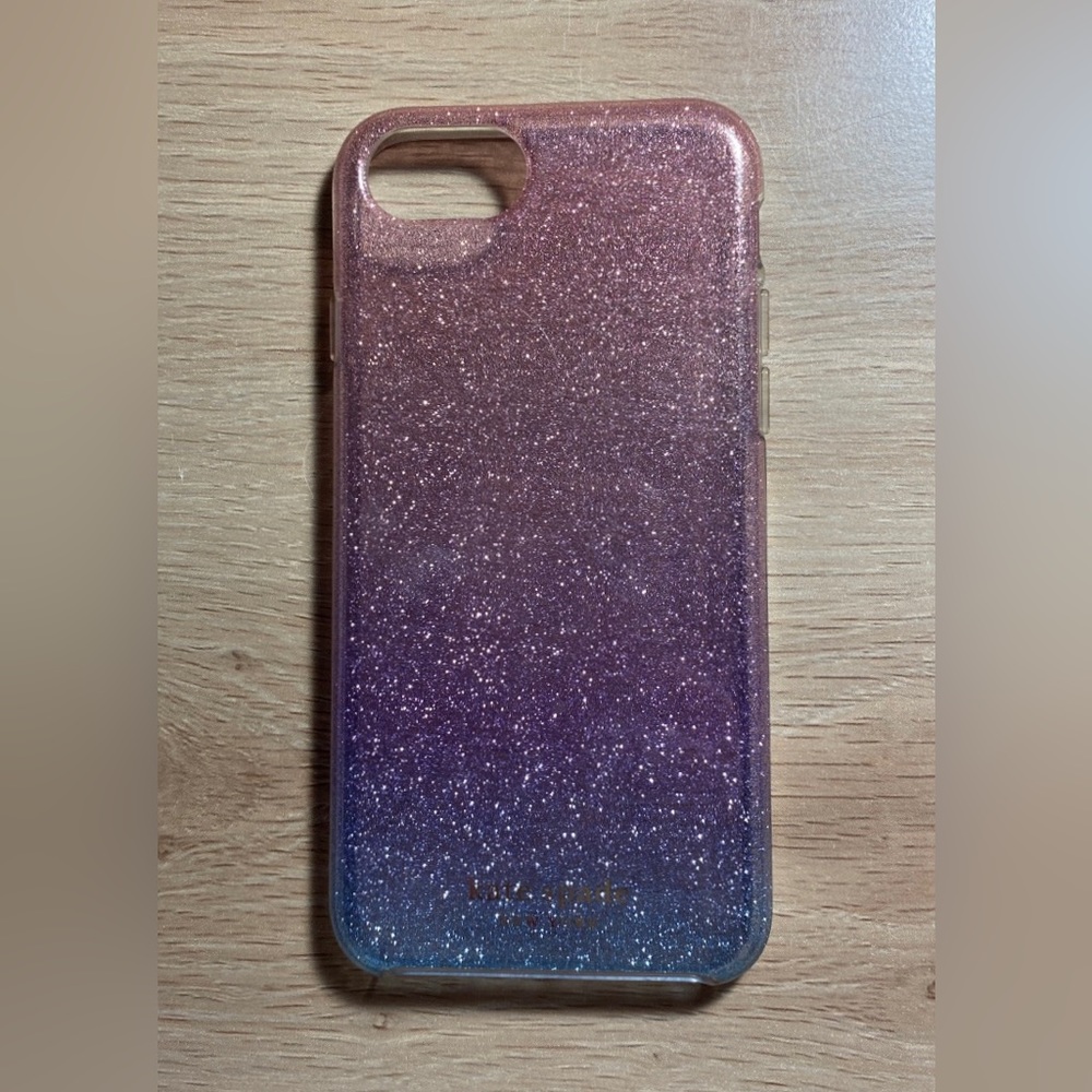 Kate Spade New York Apple iPhone SE/7/8 Protective Hardshell Case: Ombre Glitter